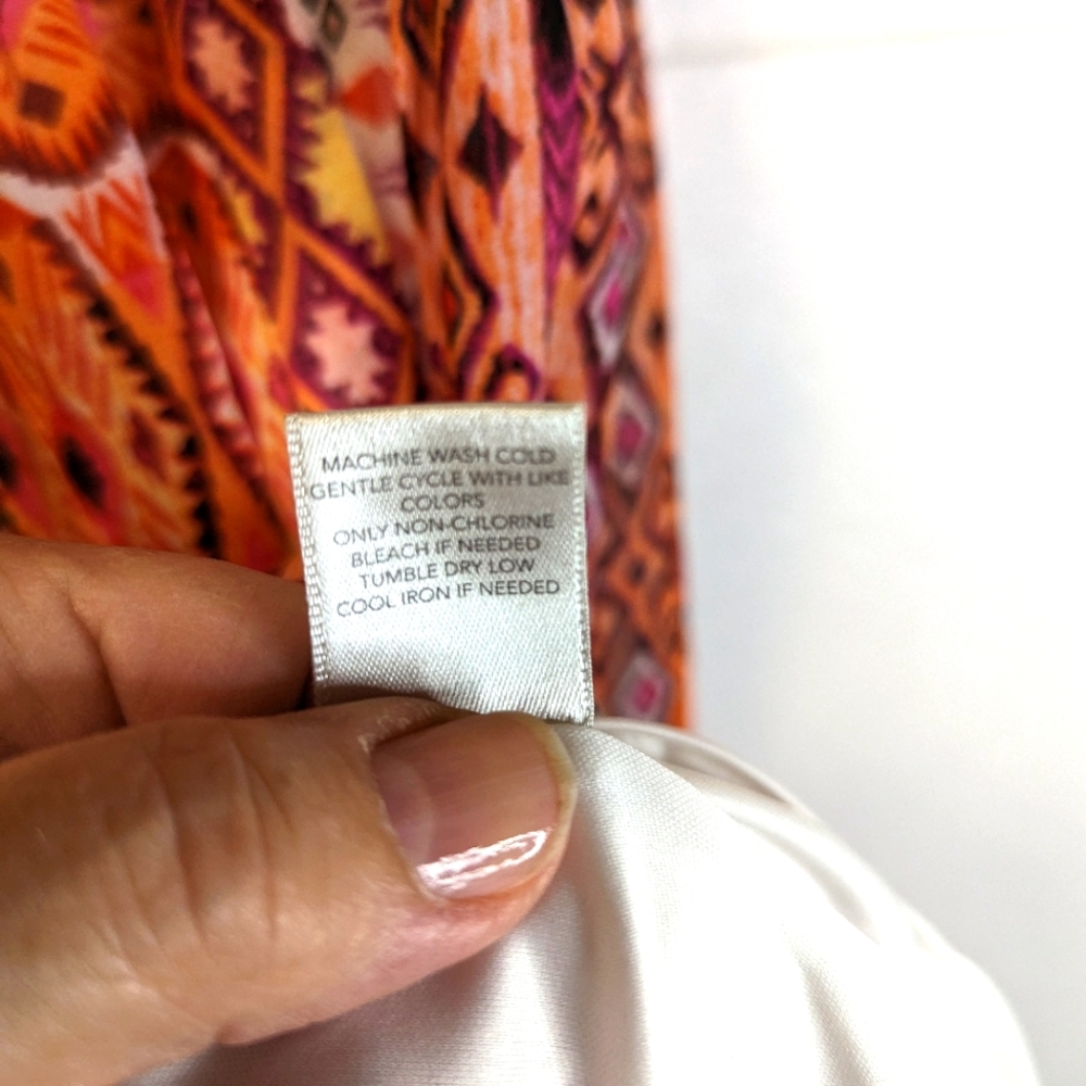 Sheer printed tiered skirt - Picture 4 of 5